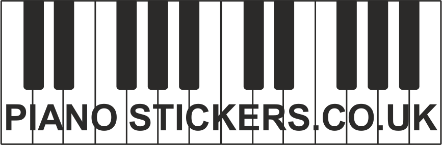 Piano stickers